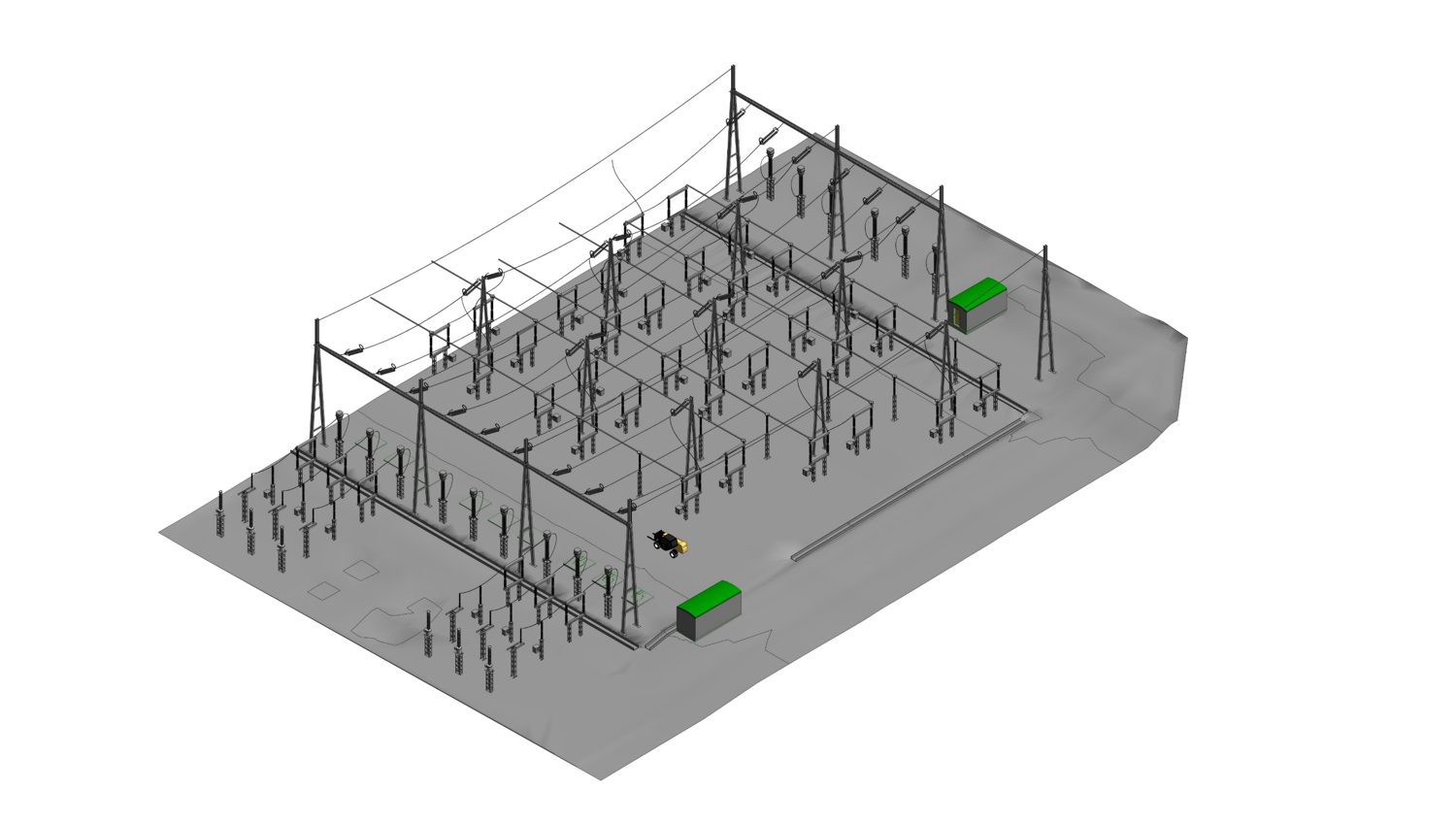 Modélisation 3D d'une sous-station électrique