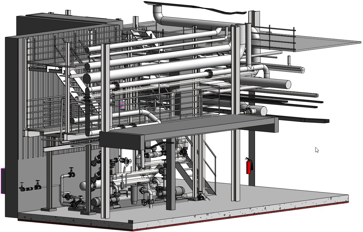Modélisation BIM d'une unité de process